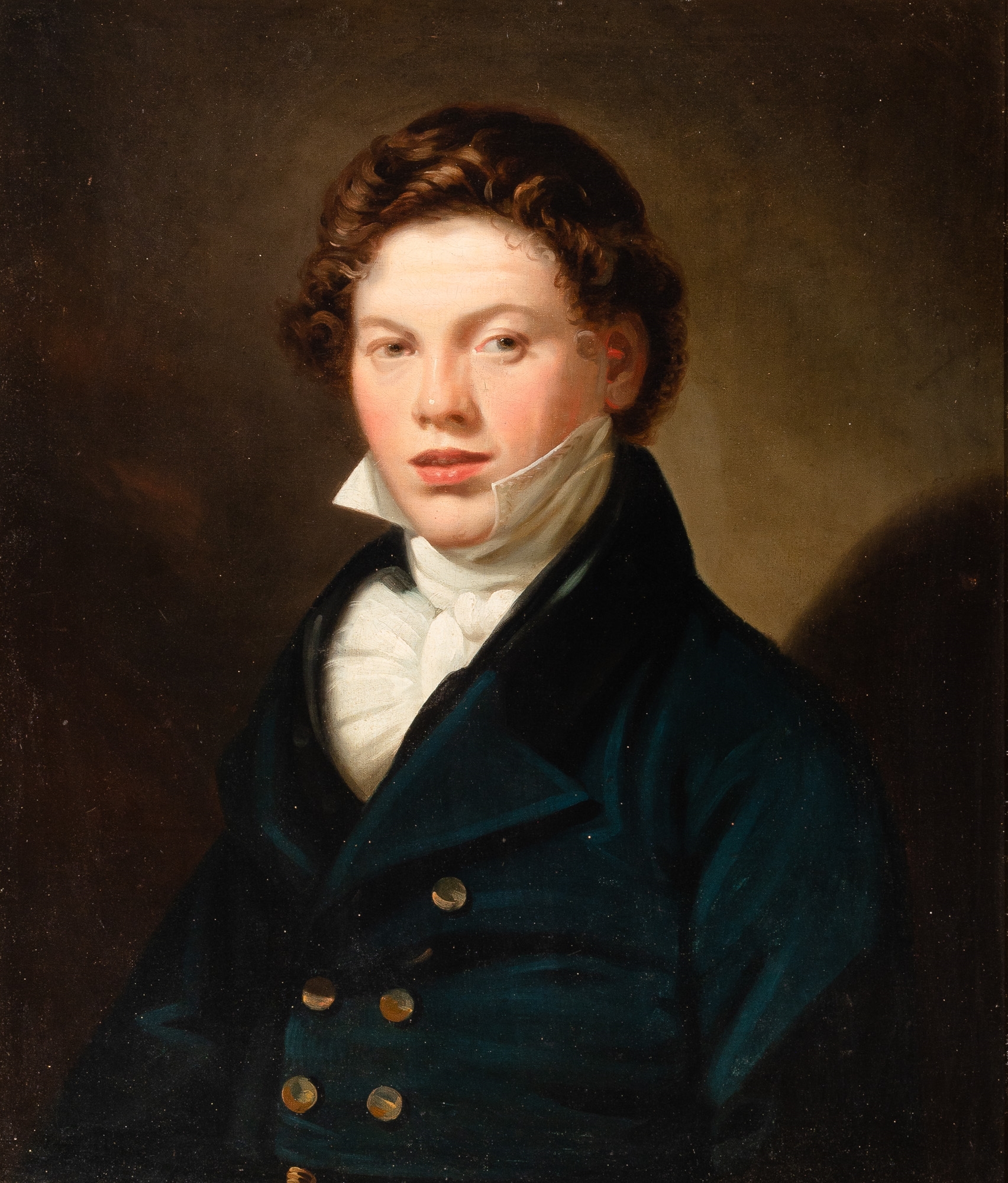 Portrait of a Young Man by English School, 19th Century, 19th century