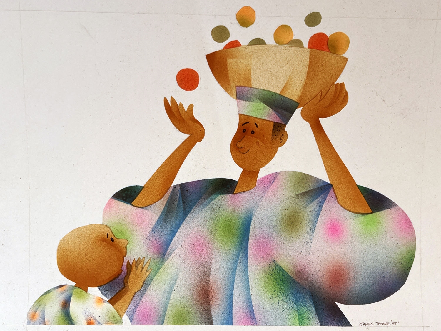 James Thomas | 2 JAMES THOMAS ART PIECES DATED 1997 | MutualArt