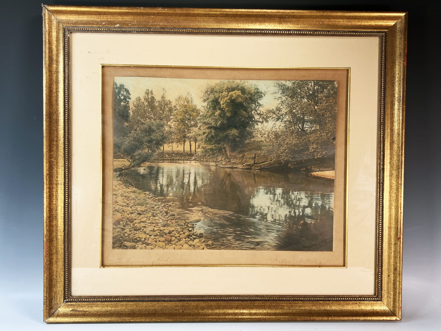 Wallace Nutting LARGE WALLACE NUTTING THE SWIMMING POOL MutualArt