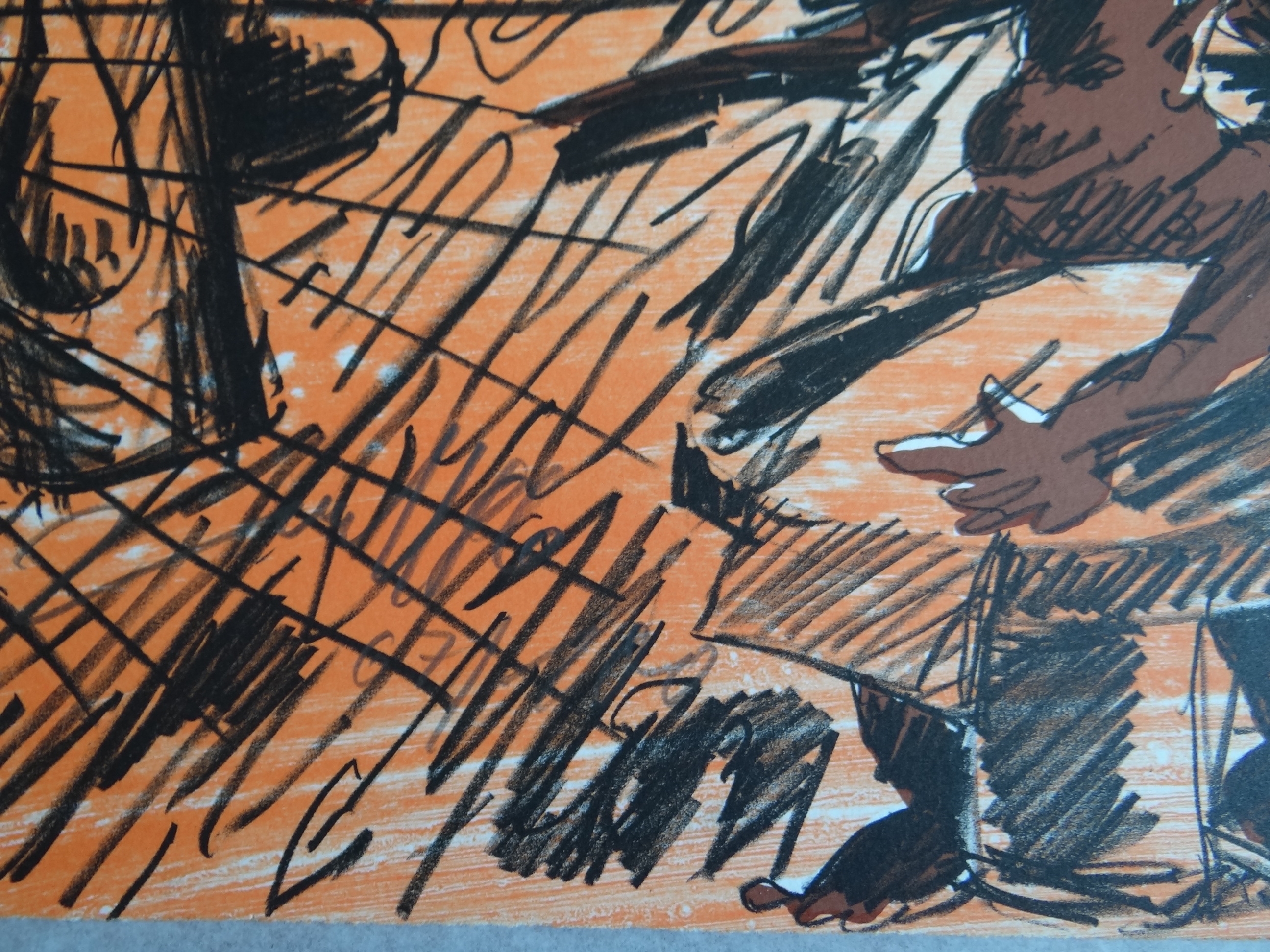 Artwork by Jörg Immendorff, JÖRG IMMEN DORFF - GRAFIK, Made of Farblithografie auf Bütten