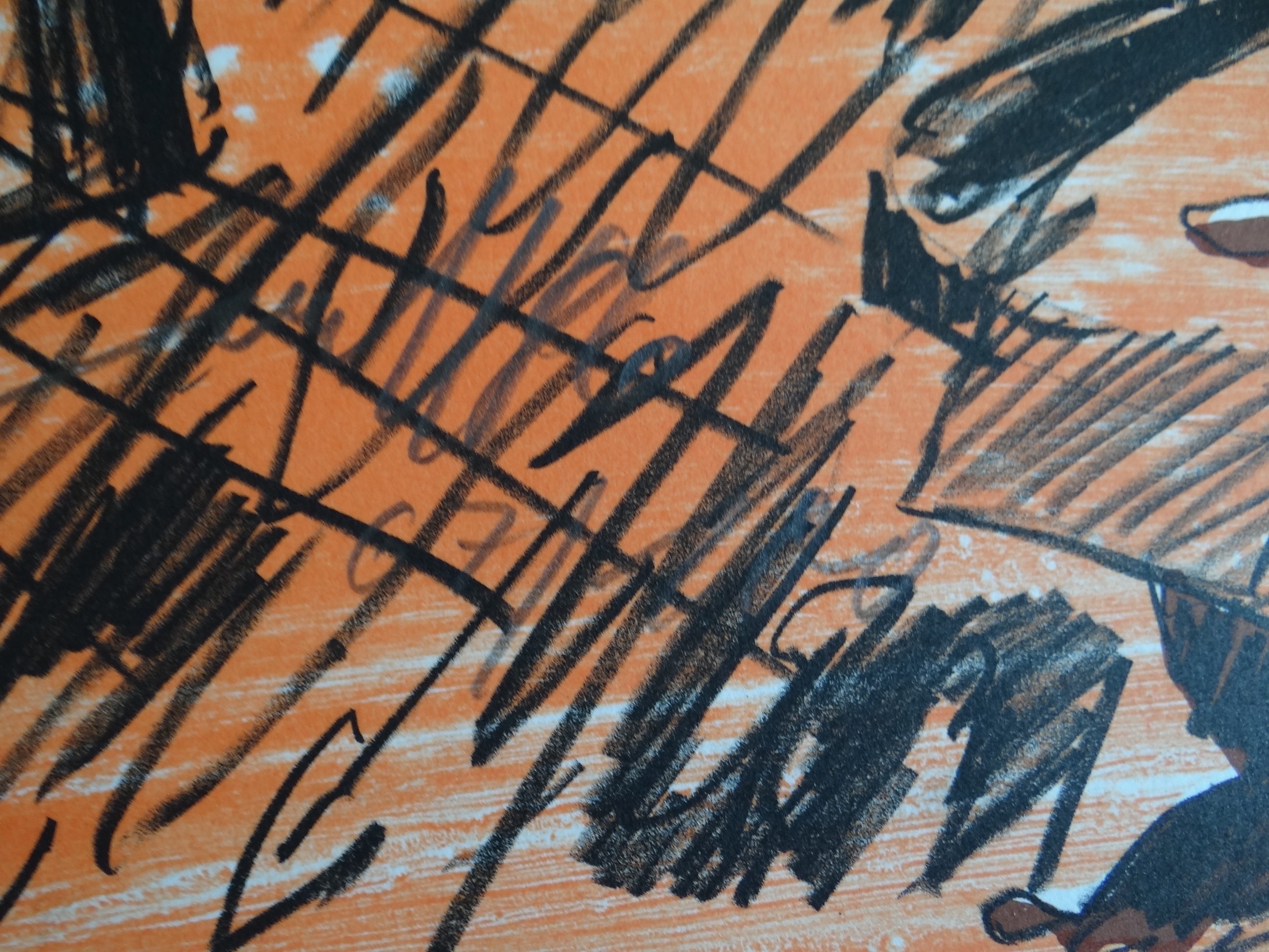 Artwork by Jörg Immendorff, JÖRG IMMEN DORFF - GRAFIK, Made of Farblithografie auf Bütten