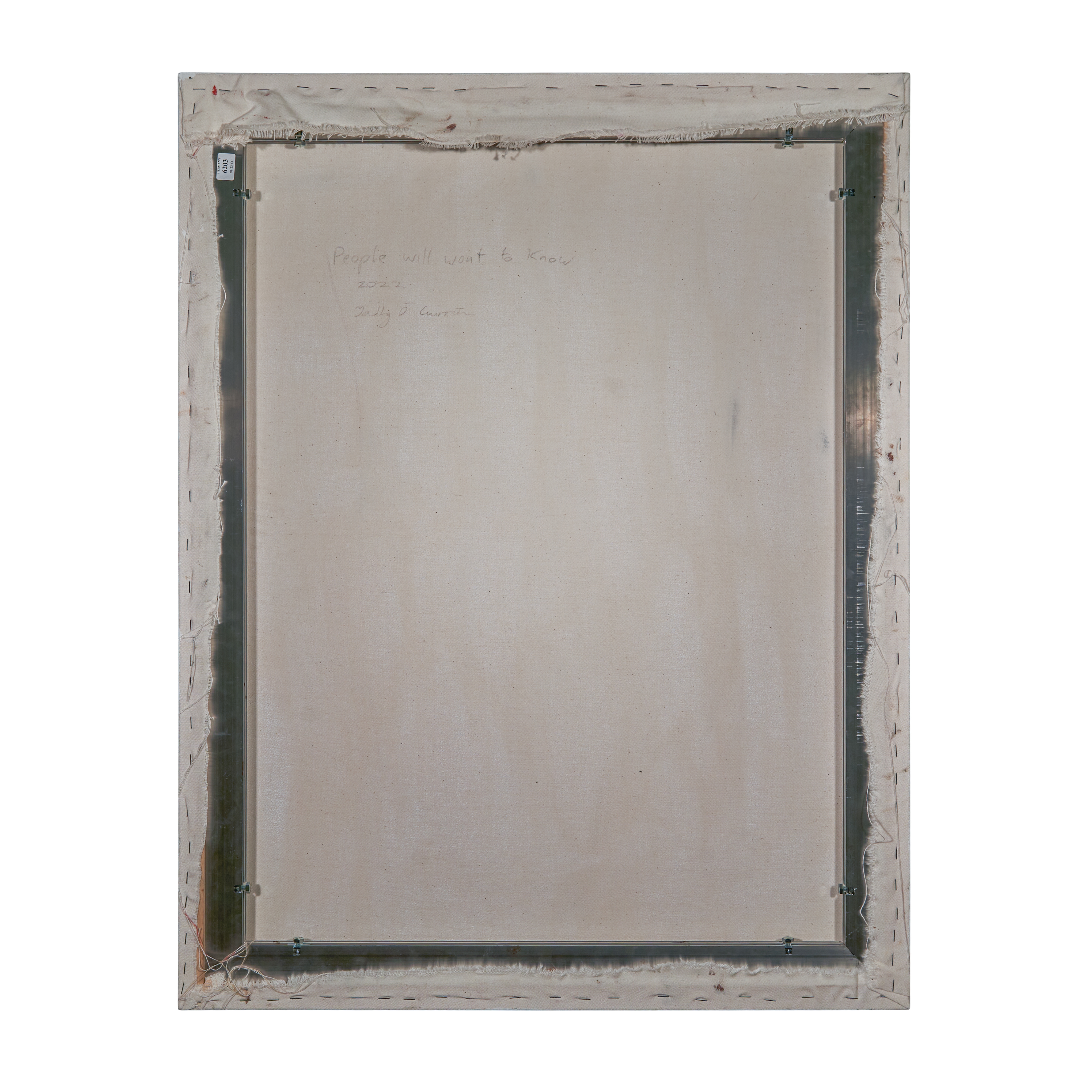 Artwork by Tadhg Ó Cuirrín, People will want to know, Made of oil on canvas