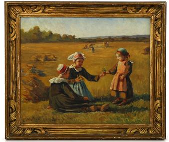 Trois petites bretonnes au champ - Emma Herland