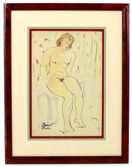 Nu féminin dans son intérieur - Jeanne Besnard-Fortin