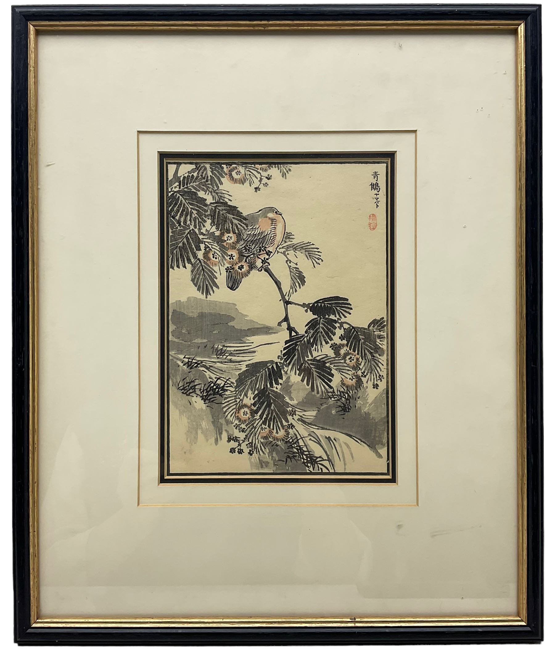 Planche zoologique d'un Serpent par l'artiste Kōno Bairei