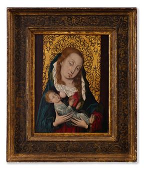 Netherlandish School: The Madonna Nurturing the Infant Christ - Netherlandish School