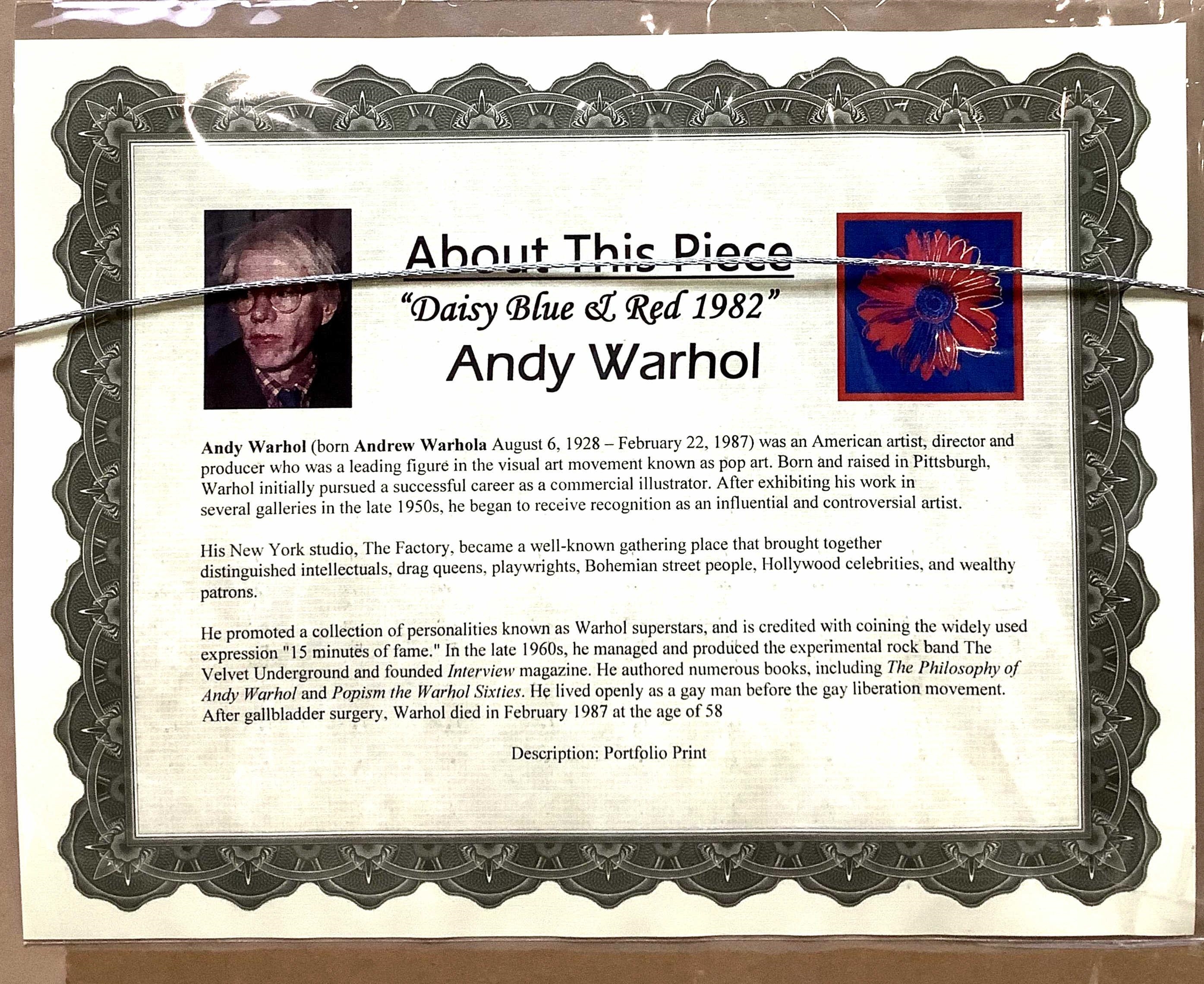 Andy Warhol | Andy Warhol Open Edition Portfolio Print (1982) | MutualArt