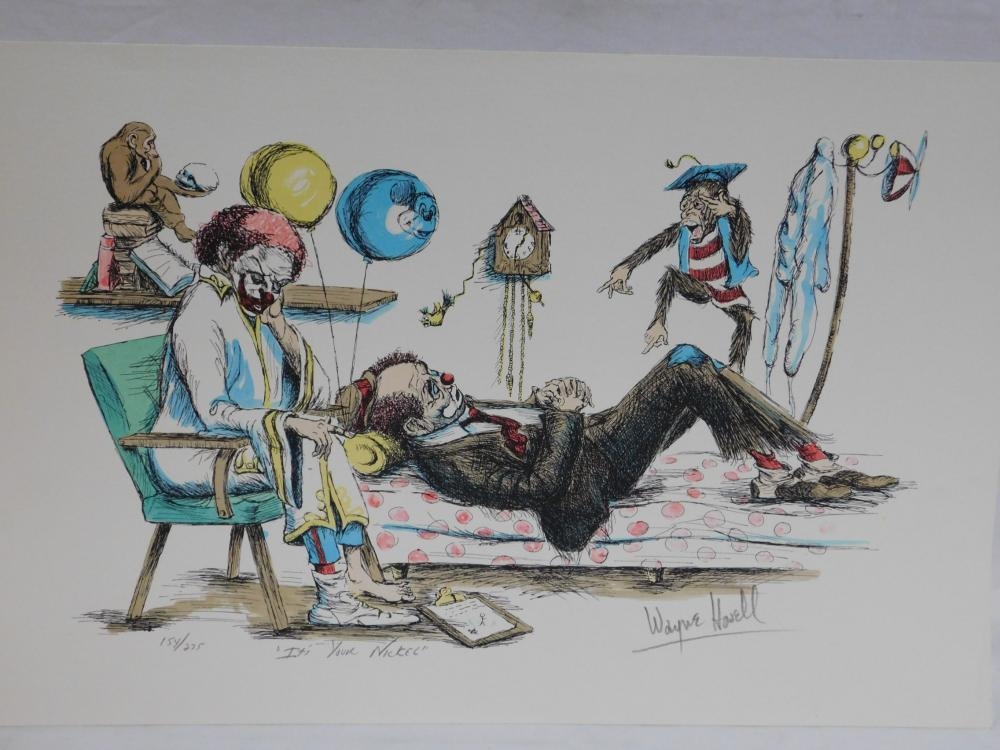 Wayne Howell | Clown Prints | MutualArt