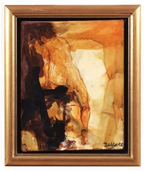 Janusz (1956-) Composition Oil on canvas Signed on the lower right: J.Migacz Countersigned on the reverse: Janusz Migacz 25, - Migacz, Janusz