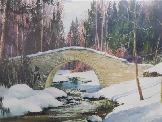 Edna Palmer Engelhardt | Edna Palmer Engelhardt Snowscape | MutualArt