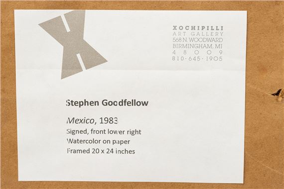 Stephen Goodfellow | Mexico | MutualArt