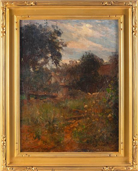 Landscape with fall colors. by John Henry Twachtman