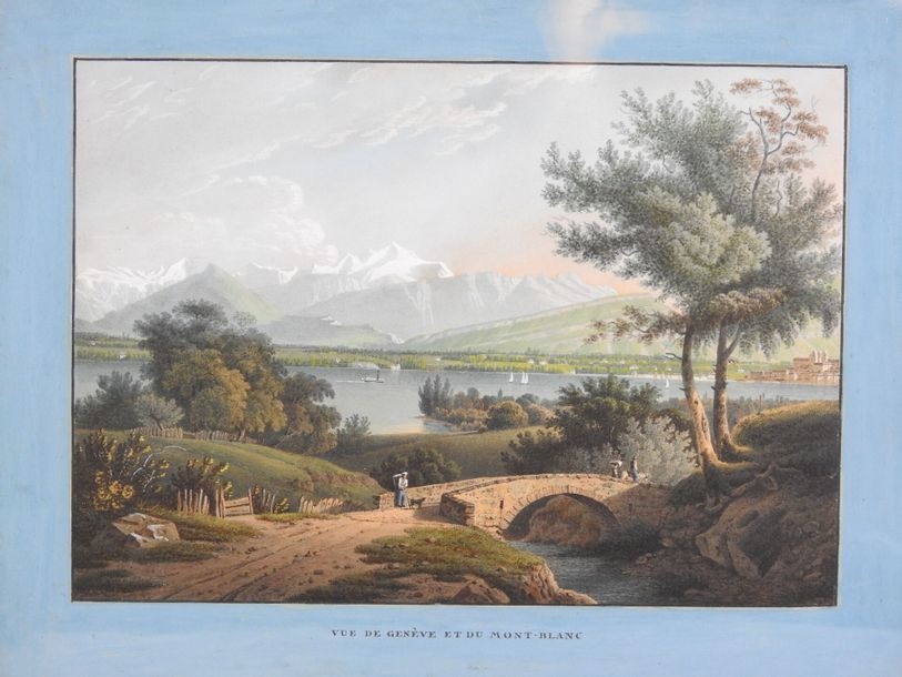 François Diday | View of Geneva and Mont Blanc | MutualArt