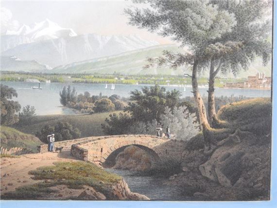 François Diday | View of Geneva and Mont Blanc | MutualArt