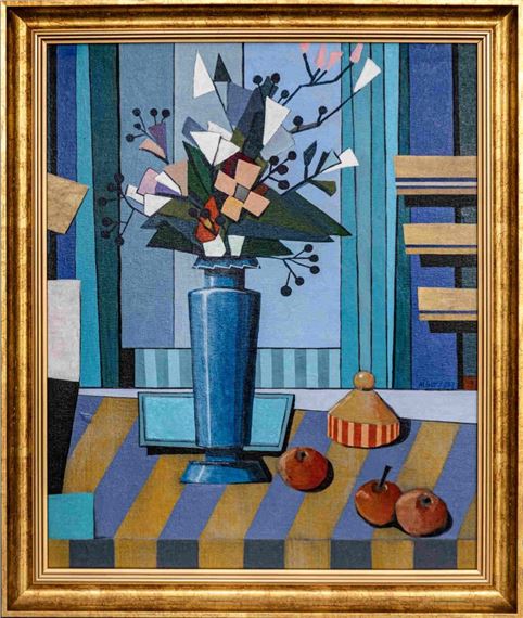 Blue vase after Paul Cezanne "The Blue Vase" by Michał Ostaniewicz, 2020