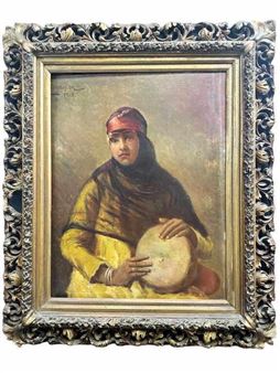 Woman & Drum - G. Darmon