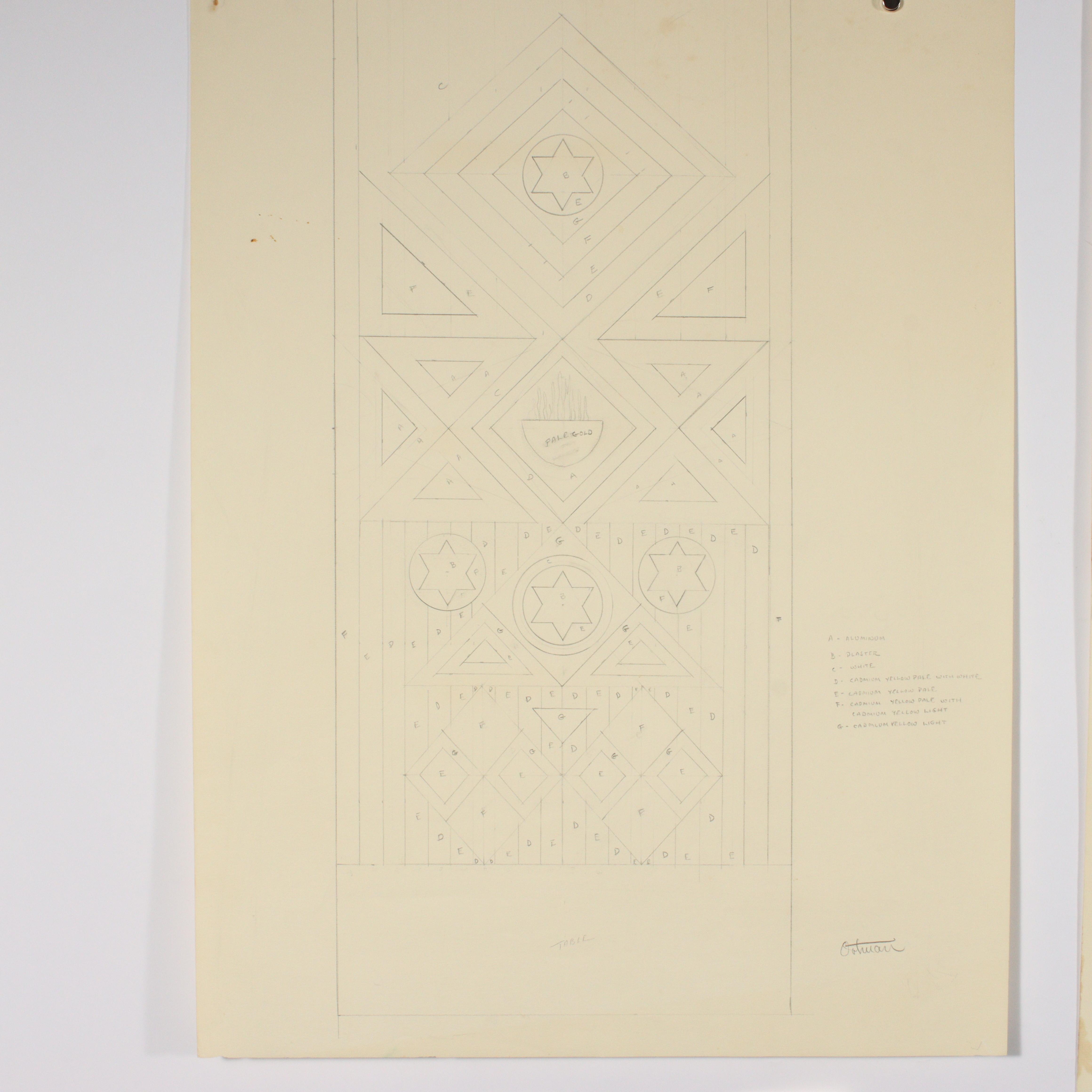 George Earl‏ Ortman | mural drawing / Indianapolis Museum of Art poster ...