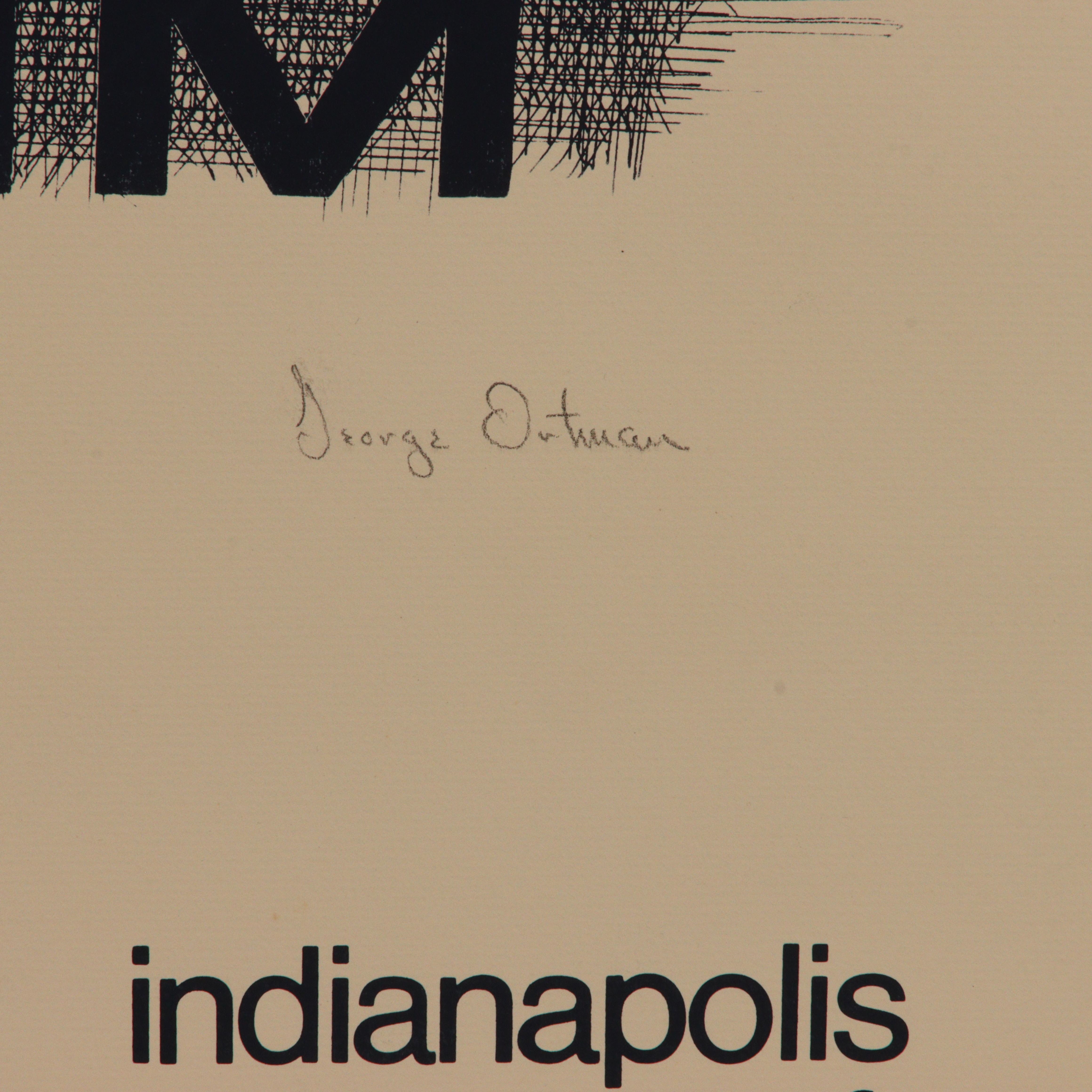 George Earl‏ Ortman | mural drawing / Indianapolis Museum of Art poster ...