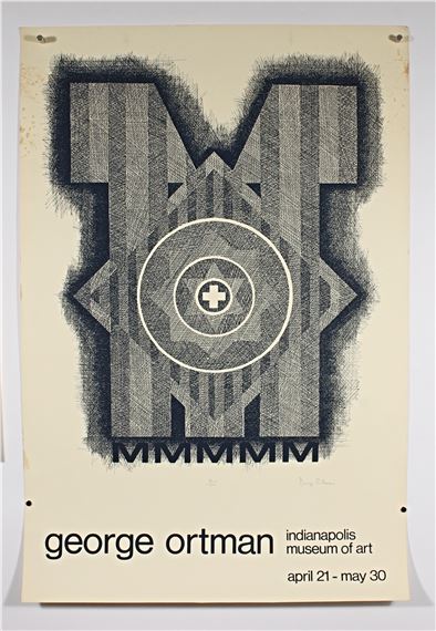 George Earl‏ Ortman | mural drawing / Indianapolis Museum of Art poster ...