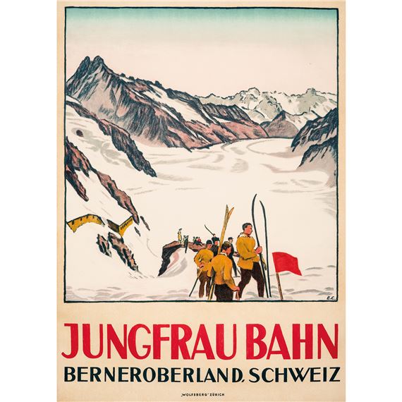 JUNGFRAU BAHN by Emil Cardinaux, 1924