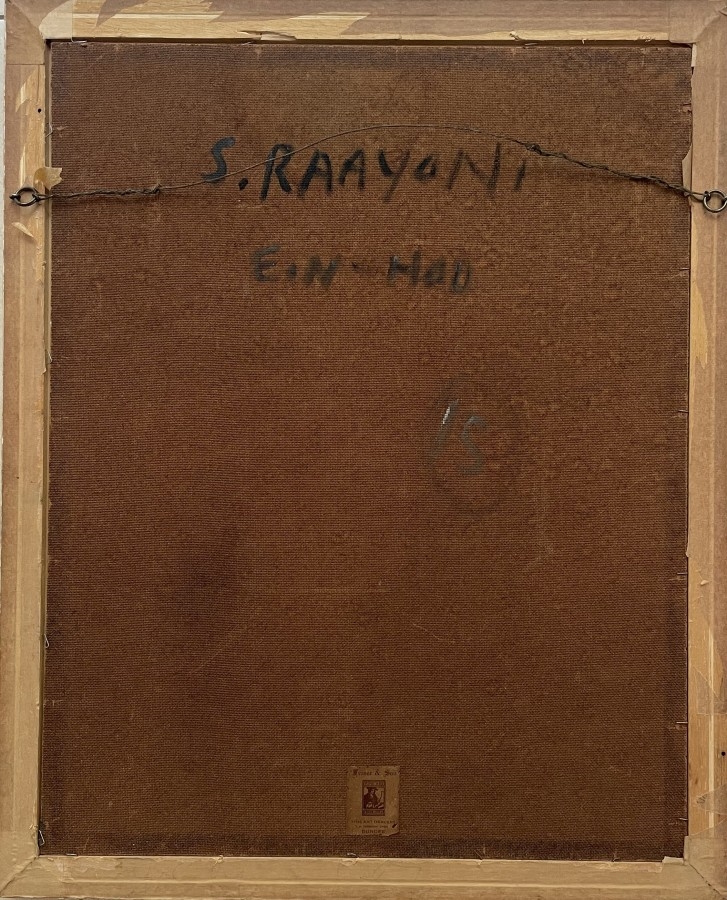 Artwork by Shmuel Raayoni, Three women,, Made of Oil on masonite