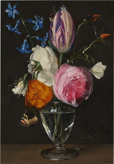 Daniel Seghers | Still Life of Flowers in a Glass Vase | MutualArt