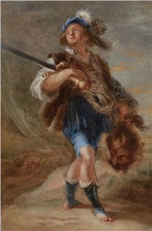 David with the Head of Goliath - Francisco de Herrera the Younger