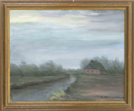 Worpswede landscape painter by Fedor Szerbakow, 1978