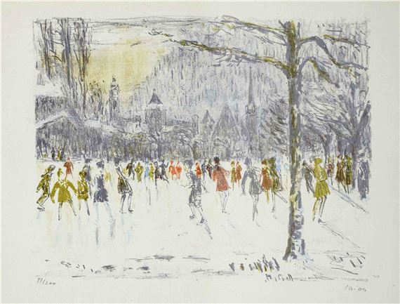 Skaters in front of an urban backdrop by Leonhard Meisser