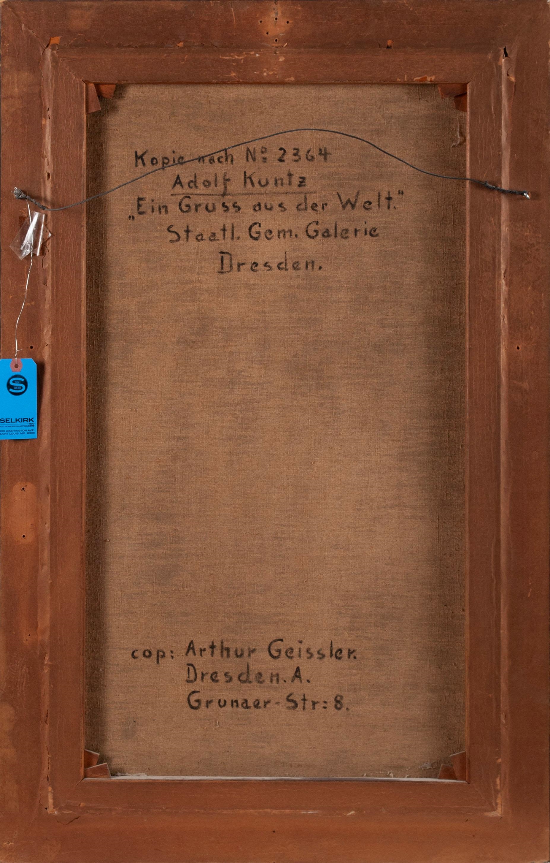 Artwork by Arthur Geissler, This famous scene of a nun in a, Made of Oil on canvas