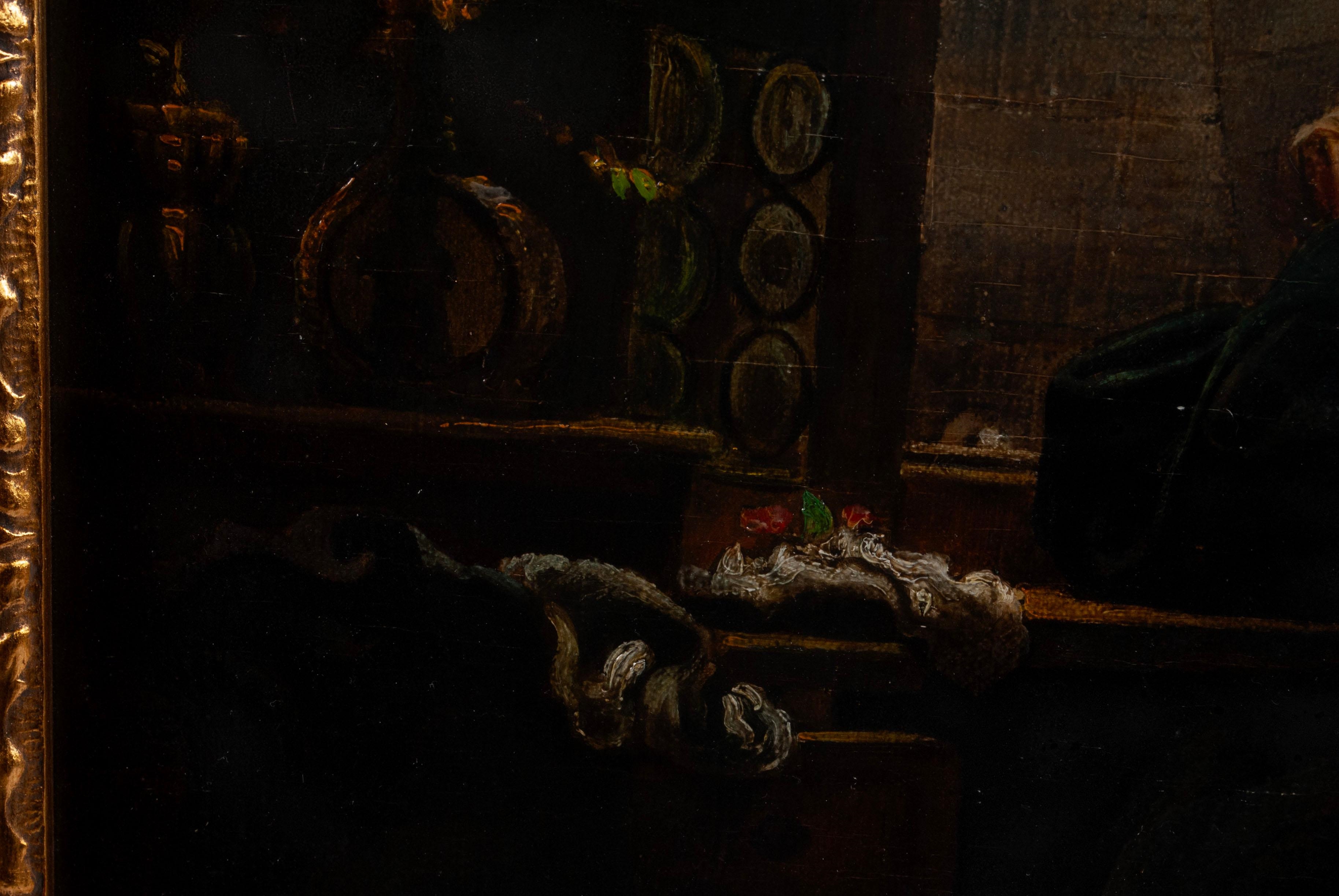 Artwork by Arthur Geissler, This famous scene of a nun in a, Made of Oil on canvas