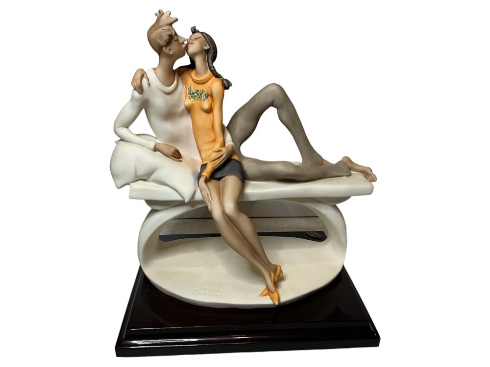 Artwork by Giuseppe Armani, Just the Two of Us 2095C, Made of Porcelain Sculpture