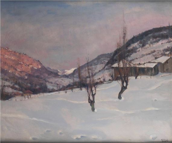 "Paesaggio innevato" by Carlo Musso