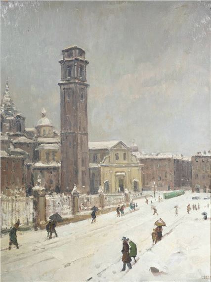 "Il Duomo di Torino sotto la neve"