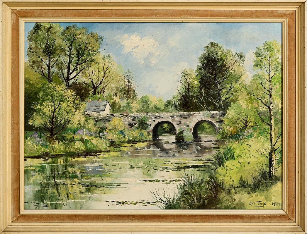 Leo Toye | Cottage Near the Bridge (1974) (1974) | MutualArt