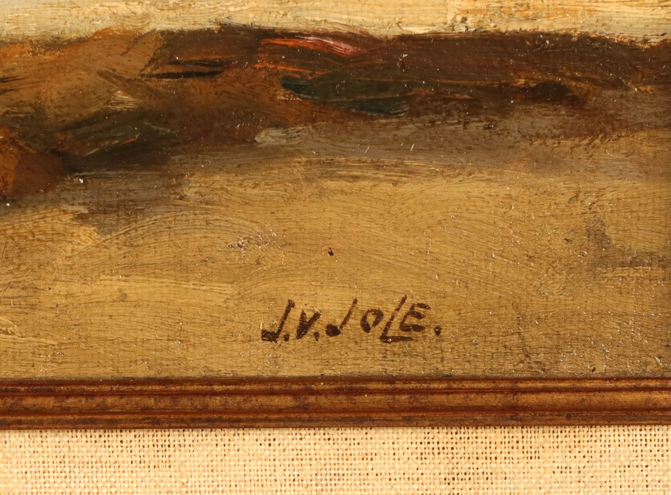 Artwork by Joseph Gerardus van Jole, Signed J, Made of Oil on canvas on panel