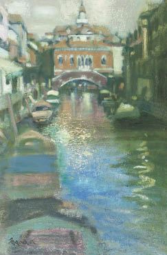 Afternoon canal by Teruo Miyake, 1997