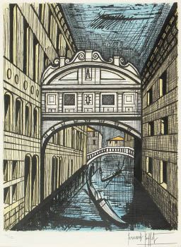 Bernard Buffet | Le pont des soupirs from VENISE | MutualArt