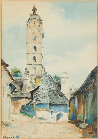 J. Rieger | Die Frauenbergkirche in Stein an der Donau (Circa 1925 ...