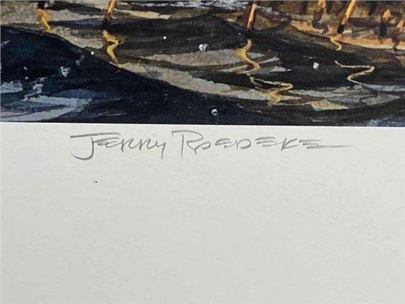 Jerry Raedeke | 1979 Jerry Raedeke Empty Blind-Bluebills Limited ...