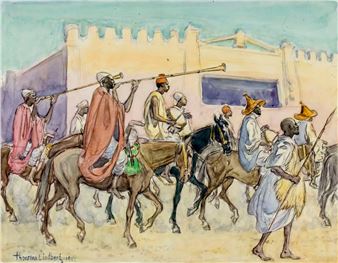 Trumpeters Before Wall, North Africa - Thorsten Harold Lindberg