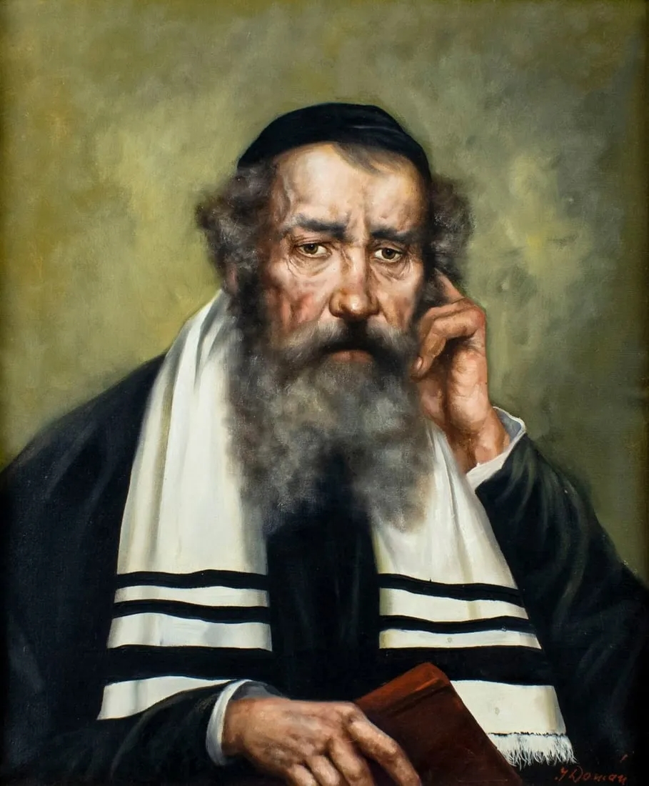 Portrait of Rabbi by Hungarian School, 19th Century