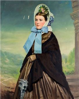 Portrait of Lady - Otto Paul Merkel