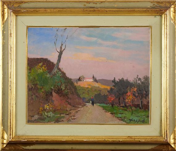 Paesaggio con figura by Cafiero Filippelli