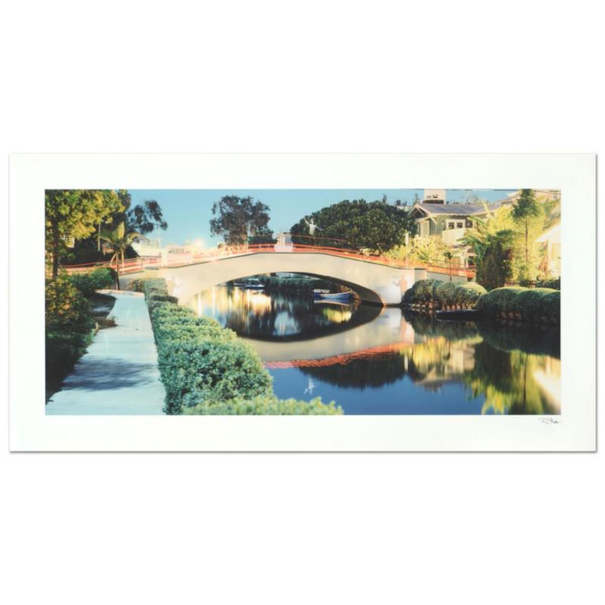 Artwork by Robert Sheer, Spirit Gondoliers at the Venice Canals, CA, Made of PHOTO on paper