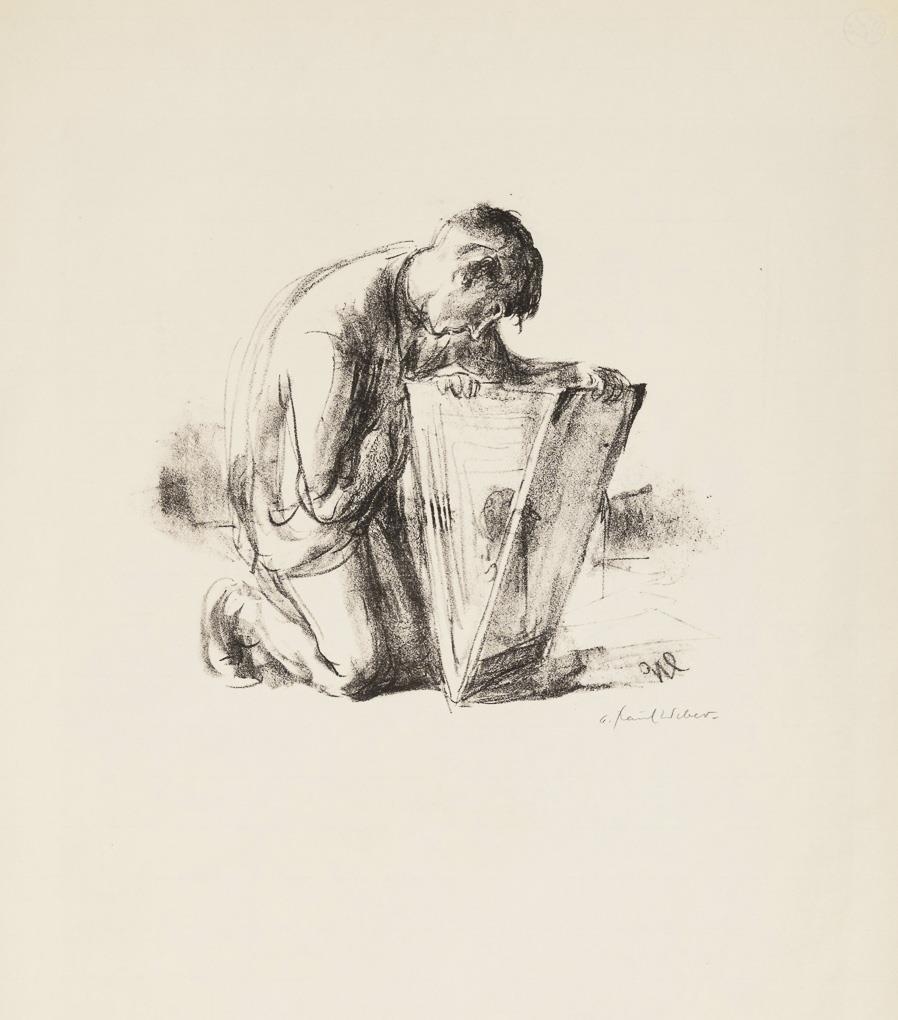 The Collector by A. Paul Weber, 1950