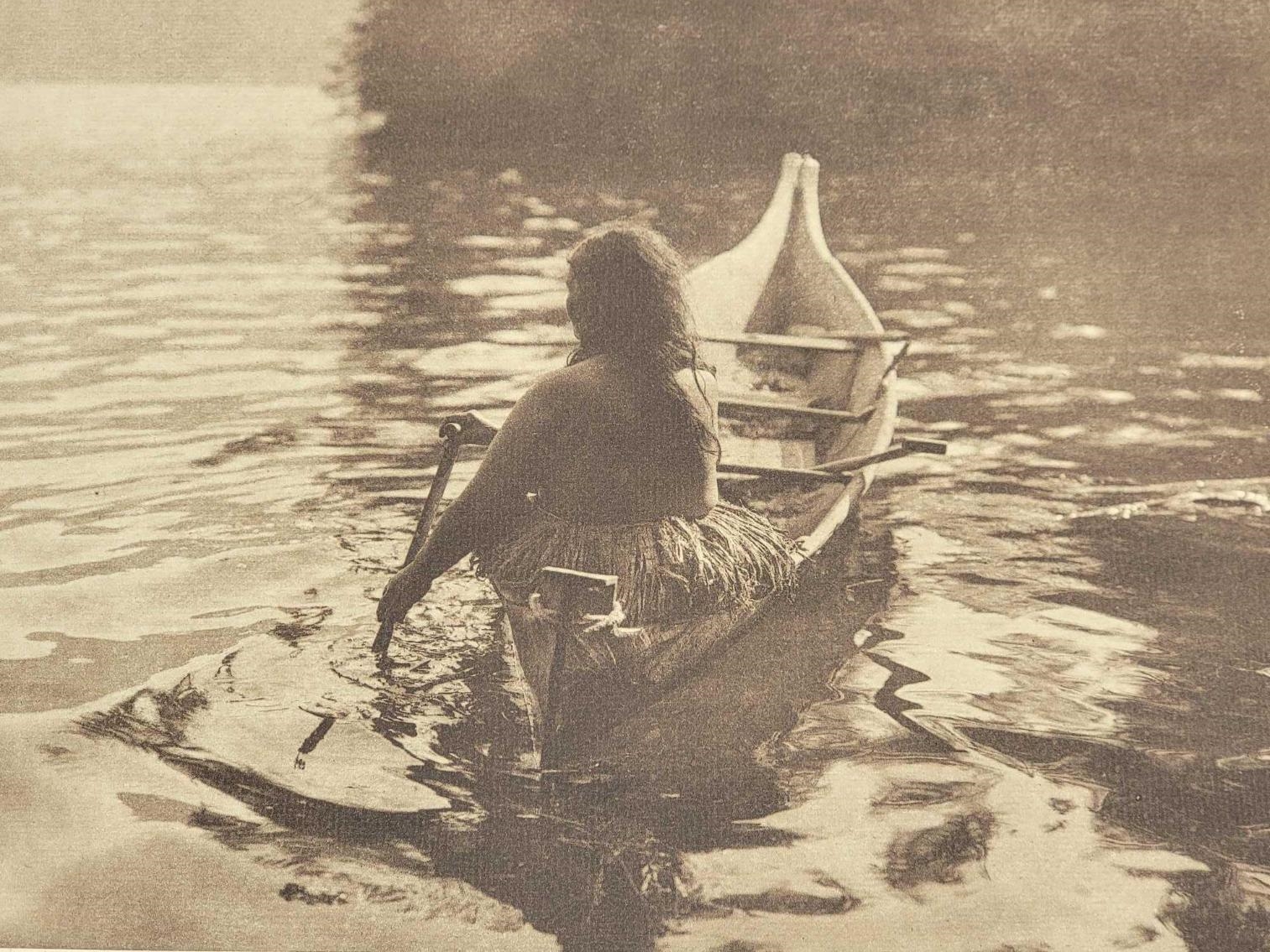 Into the Shadow - Clayoquot by Edward S. Curtis, Originally photographed c.1915