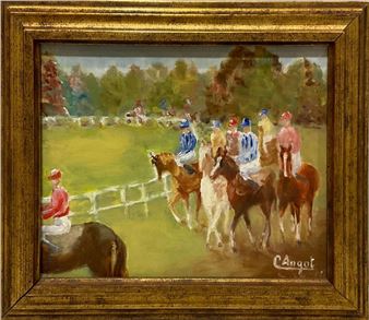 Jockeys on Horses - Cécilia Angot d'Emerins