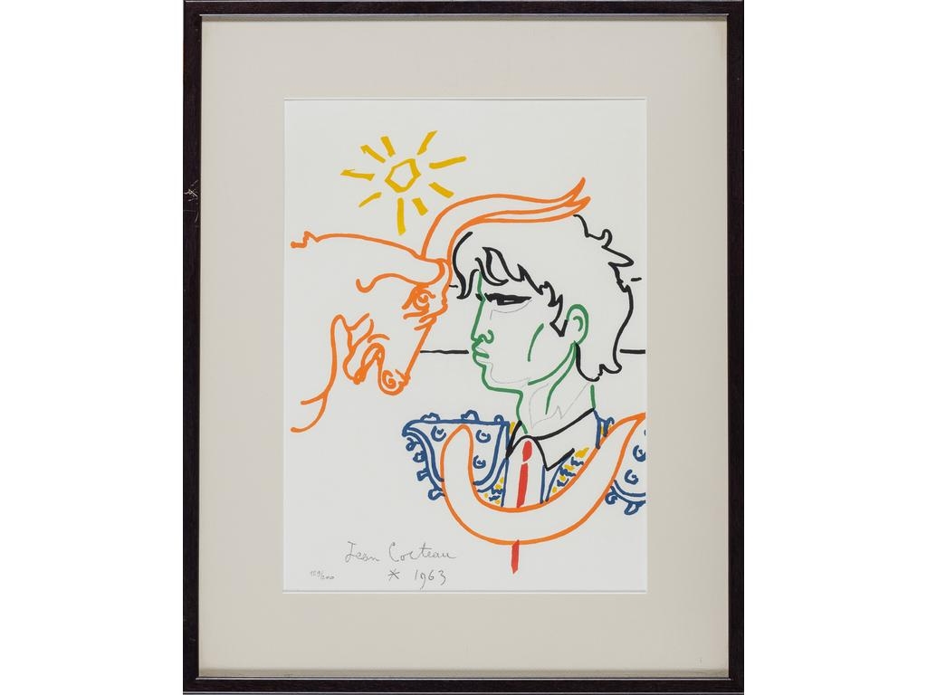 Jean COCTEAU : Le fils du Torero - Lithographie signée