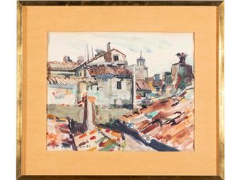 Vue sur les toits - Pieter van Mol